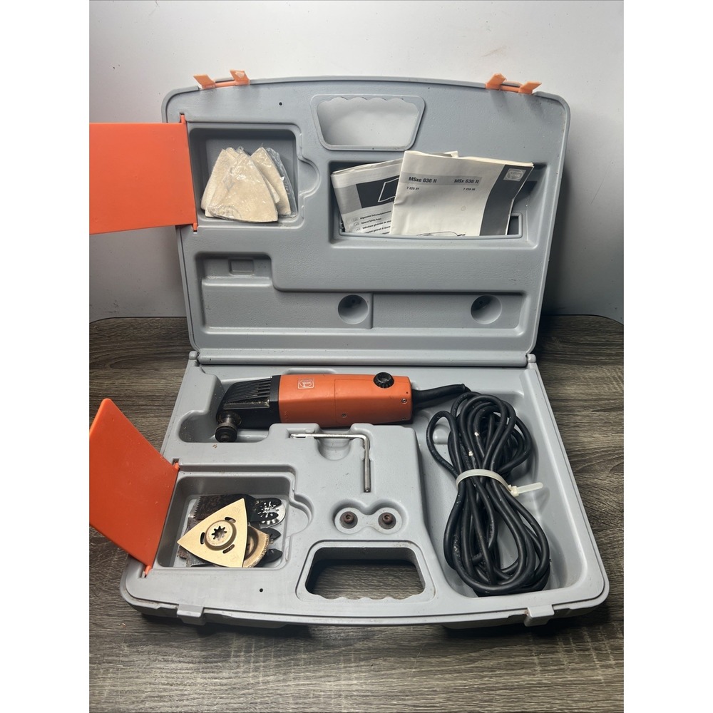 Fein MSXE 636 II MultiMaster Oscillating Multi-Tool Case w/Accessories Tested!